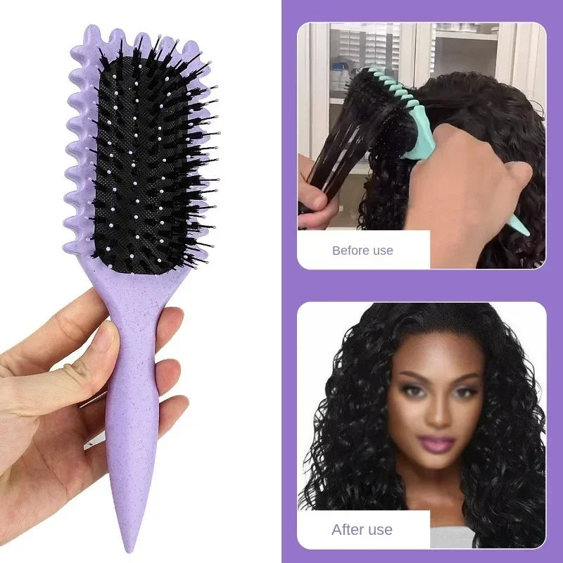 Peigne à Cheveux Bouclés Multifonctionnel